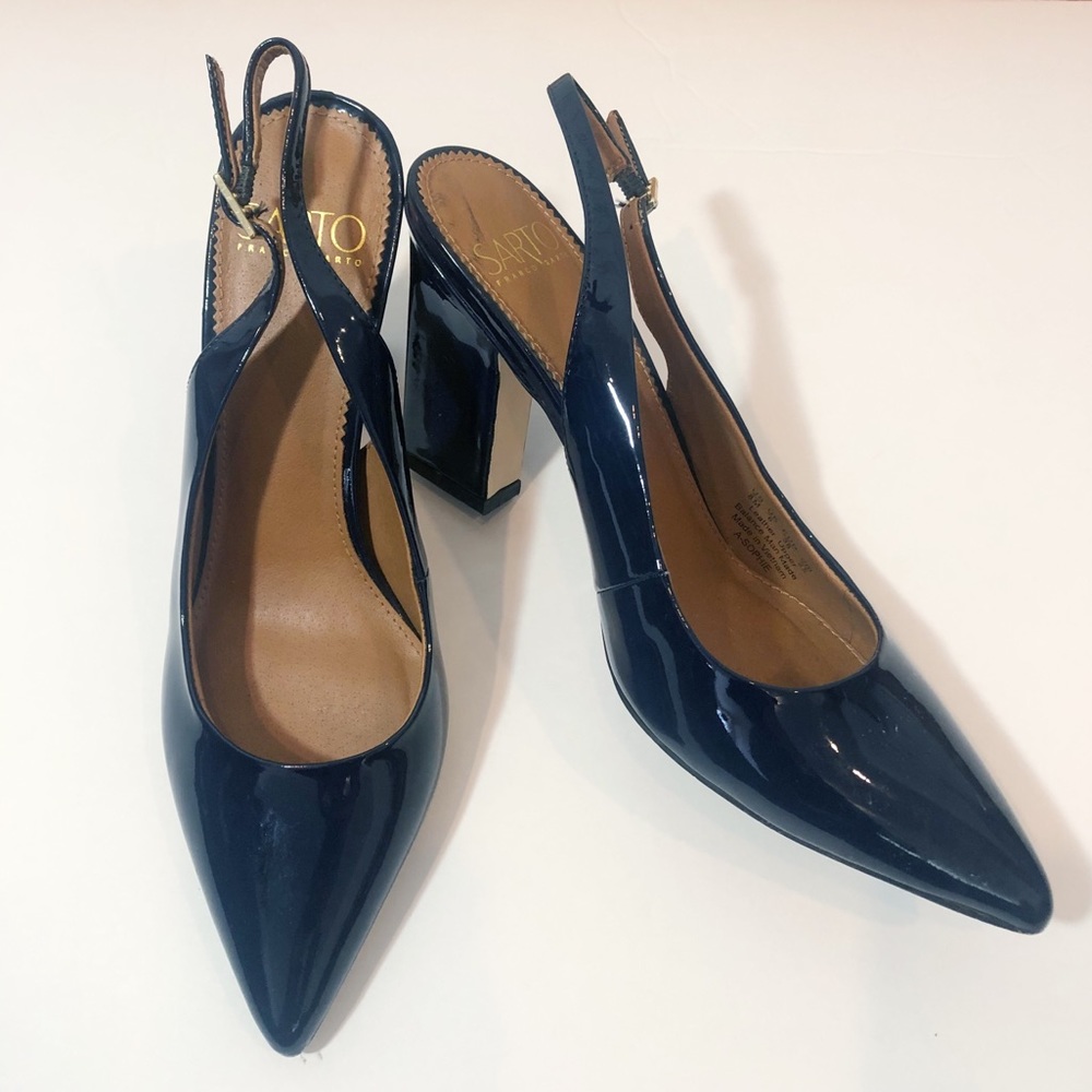 Franco Sarto A Sophie Slingback Pointed Toe Pump Shoes